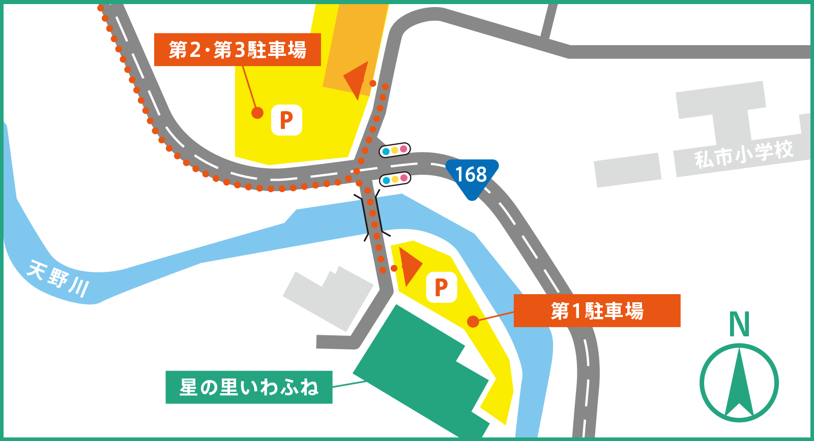 駐車場の地図